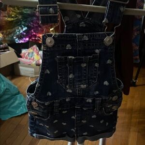 Wonder Nation Denim Heart Overalls